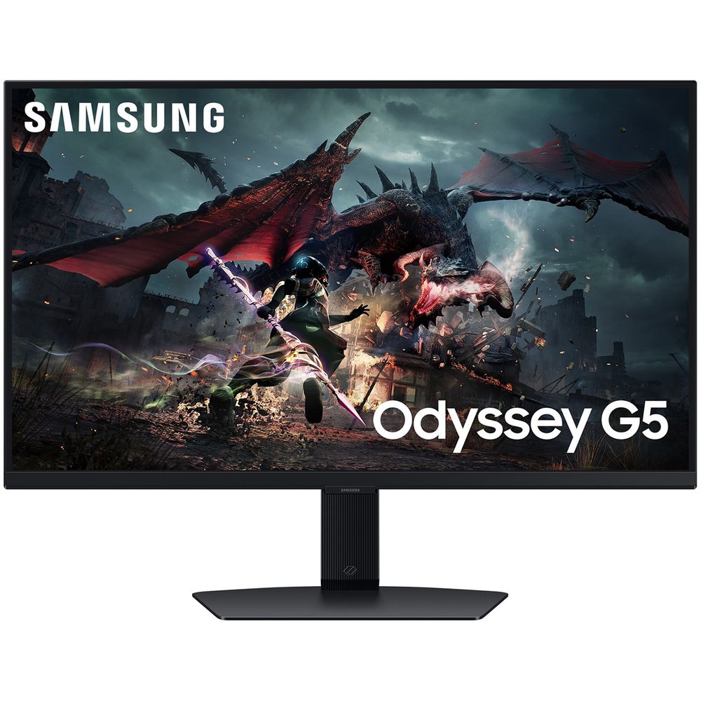 Монитор 27" SAMSUNG S27DG500EI Odyssey G5 G50D QHD  IPS, 2560x1440, 180Hz, 1ms, 350сd/m, 1000:1, HDR10 | HDMI(2.0), DP(1.2) | HAS, Pivot, Swivel, ExPSU, Vesa 100, Black