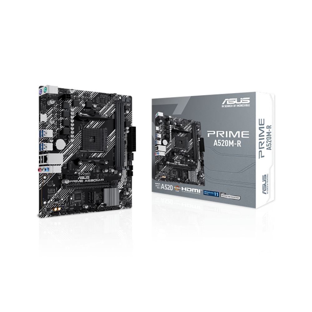 Материнская плата ASUS PRIME A520M-R AM4 mATX 2xDDR4 PCIEx16 PCIEx1 M.2 HDMI GLAN