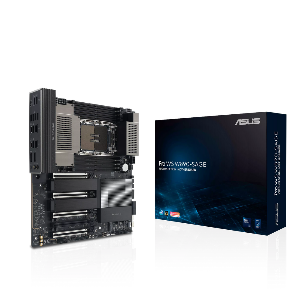 Материнская плата ASUS PRO WS W890-SAGE LGA4710 EEB 8xDDR5 7xPCIEx16