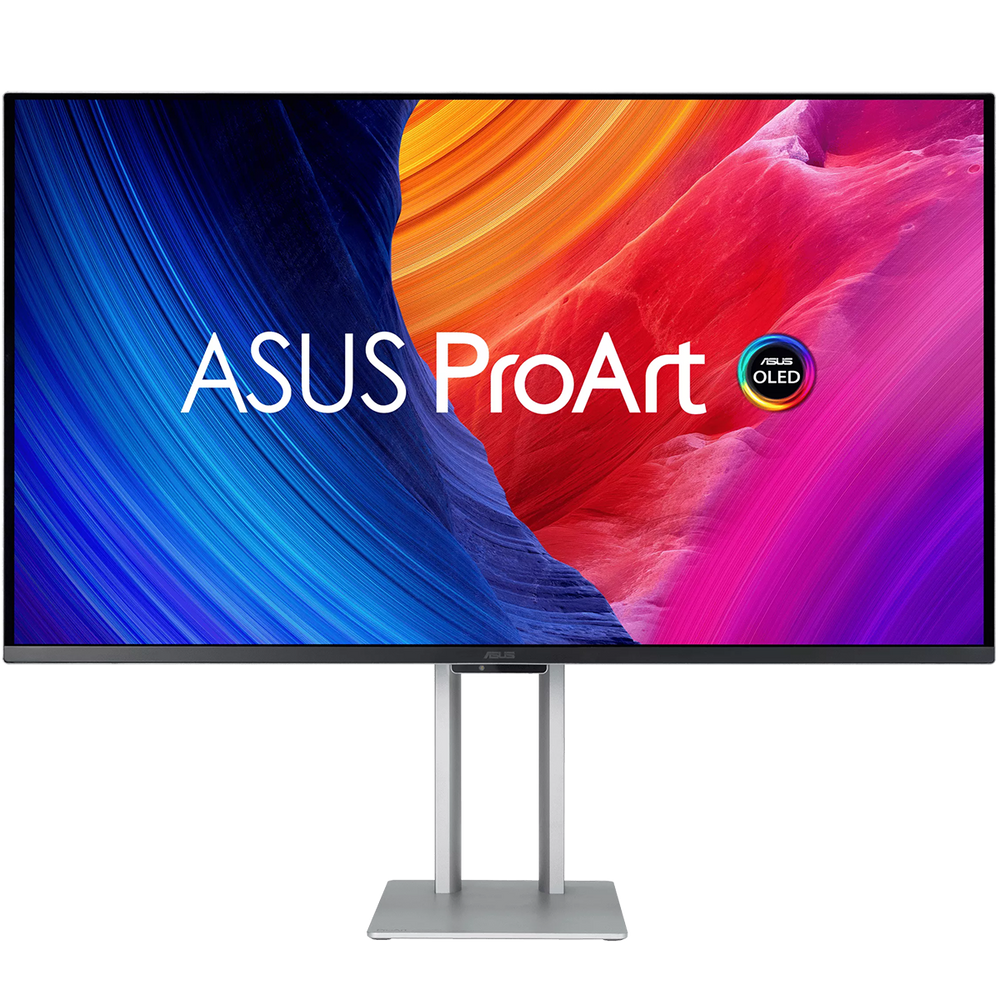 Монитор 31.5" ASUS PA32UCDM  QD-OLED, 3840x2160, 240Hz, 0,1ms, 250сd/m, 1500000:1, HDR10 | HDMI(2.1), 2xDP(1.4), 2xThunderbolt 4(PD-96W), 1xUSB3.2 | HAS, Pivot, InPSU, Speakers, Vesa 100, Silver/Black