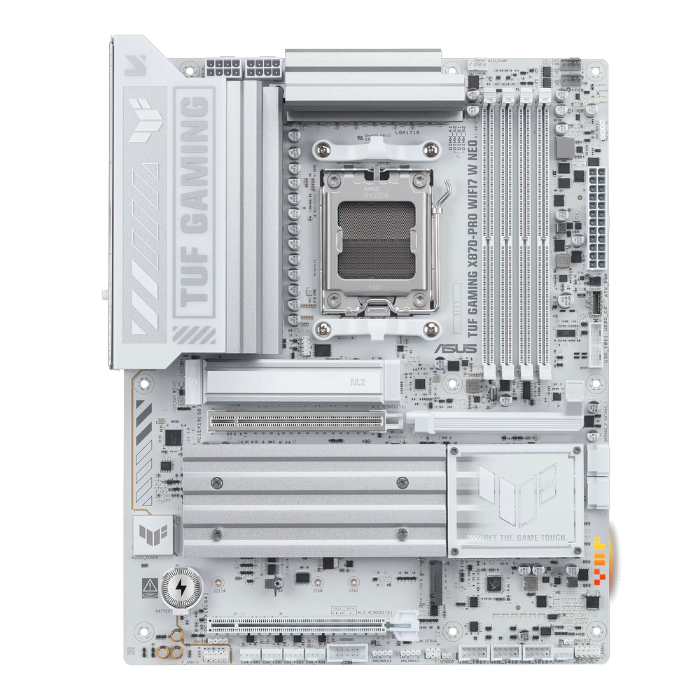 Материнская плата ASUS TUF GAMING X870-PRO WIFI7 W NEO AM5 ATX 4xDDR5 2xPCIEx16 2xUSB-C HDMI 4xM.2 5GLAN WiFi7