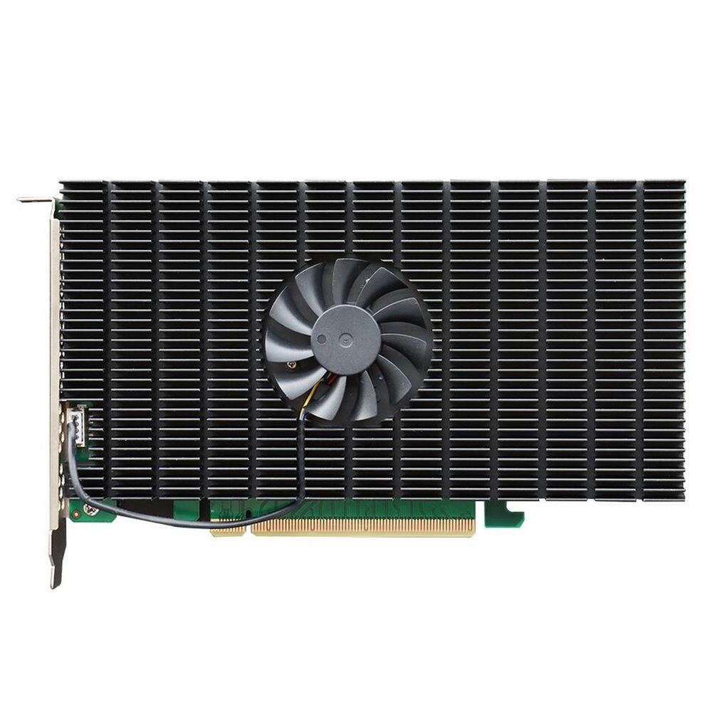 Плата расширения HighPoint Rocket 1504,  PCIe 4.0 x16, Ports: 4x M.2 (2242/2260/2280/22100), Board: Full Height, Full Length,   ADD IN CARD