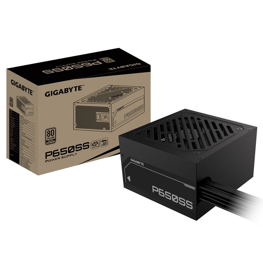 Блок питания ПК Gigabyte P650SS 650W, 80+, SILVER, НЕ модульный, ATX 3.0 Bad Pack