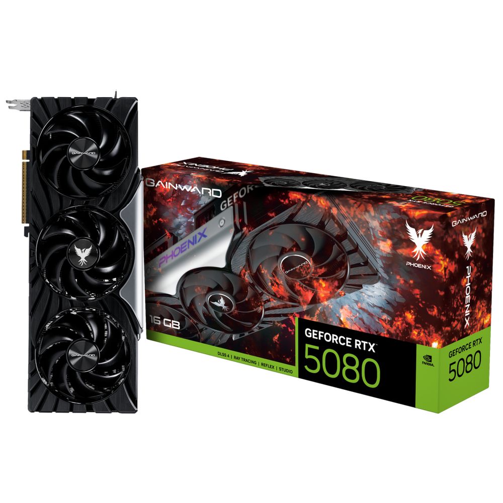 Видеокарта Gainward RTX5080 PHOENIX 16GB GDDR7 256bit 3xDP HDMI 3FAN RTL
