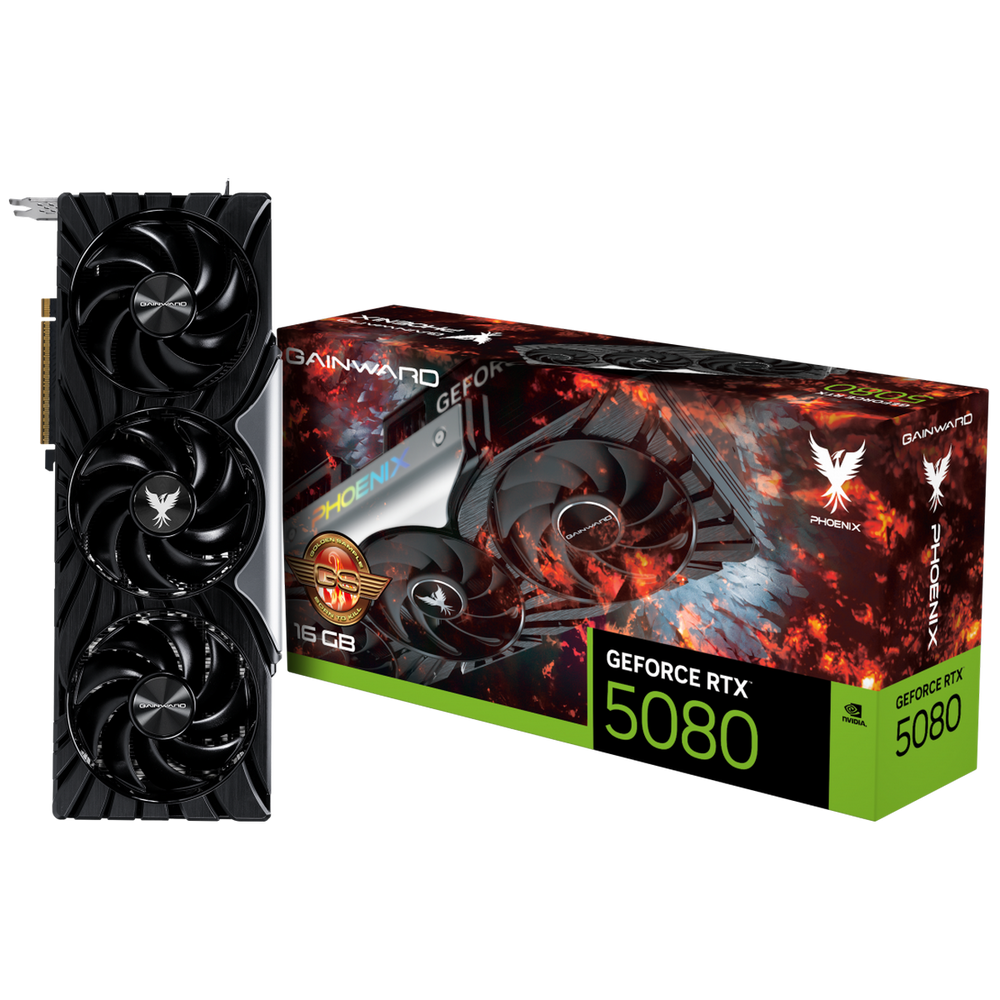 Видеокарта Gainward RTX5080 PHOENIX GS 16GB GDDR7 256bit 3xDP HDMI 3FAN RTL