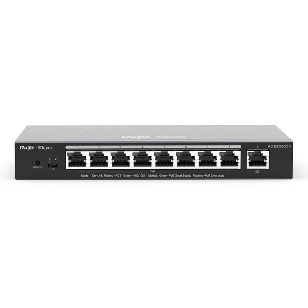 PoE Коммутатор, управляемый Ruijie/Reyee RG-ES209GC-P