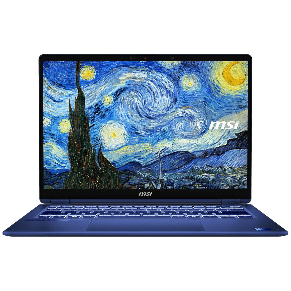 Ноутбук MSI Prestige 14 Flip AI+ Starry Night Over the Rhone-401RUY Intel Core Ultra X9 378H/32Gb (soldered D5)/SSD1Tb/UMA/14"/OLED/Touch/WUXGA/1920x1200/60Hz/Win11Pro/Star Blue/1.37kg