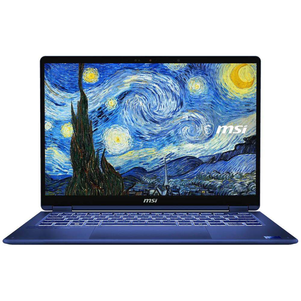 Ноутбук MSI Prestige 14 Flip AI+ Starry Night Over the Rhone-401RUY Intel Core Ultra X9 378H/32Gb (soldered D5)/SSD1Tb/UMA/14"/OLED/Touch/WUXGA/1920x1200/60Hz/Win11Pro/Star Blue/1.37kg