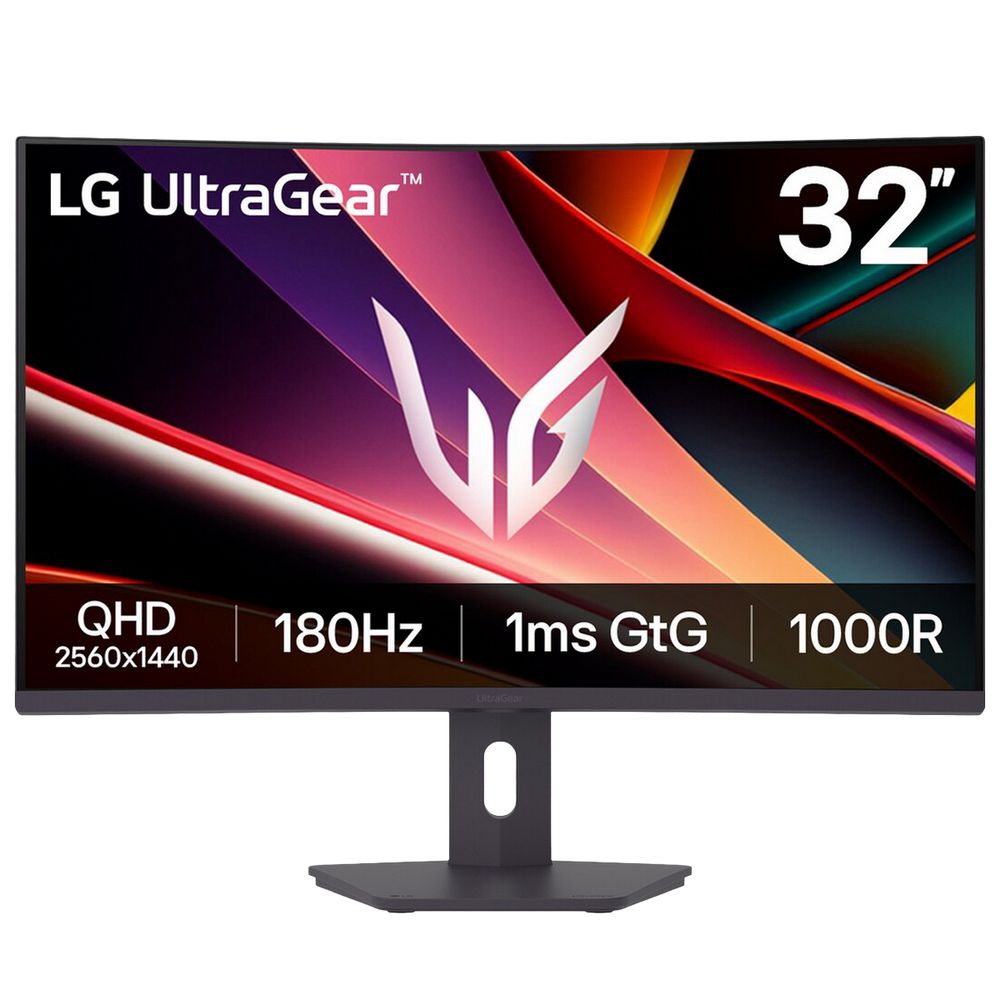 Монитор 31.5" LG 32G600A-B  Curved VA, 2560x1440, 180Hz, 1ms, 300сd/m, 3000:1, HDR10 | 2xHDMI(2.0), DP(1.4) | HAS, Swivel, ExPSU, Vesa 100, Black
