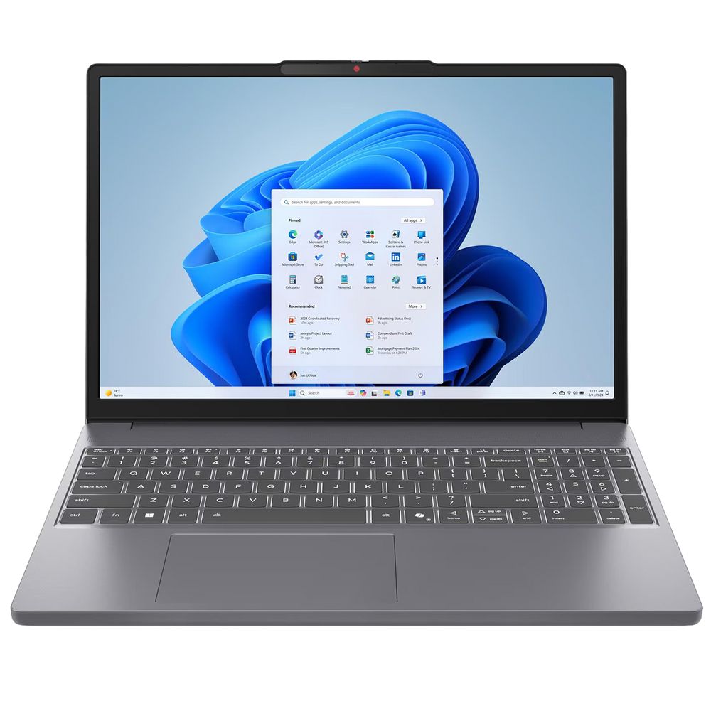 Ноутбук Lenovo IdeaPad Slim 3 15IRH10 Intel Core i7-13620H/16Gb (soldered*8, 1*8 D5)/SSD512Gb/UMA/15.3"/IPS/WUXGA/1920x1200/60Hz/NoOS/Luna Grey/1.59kg