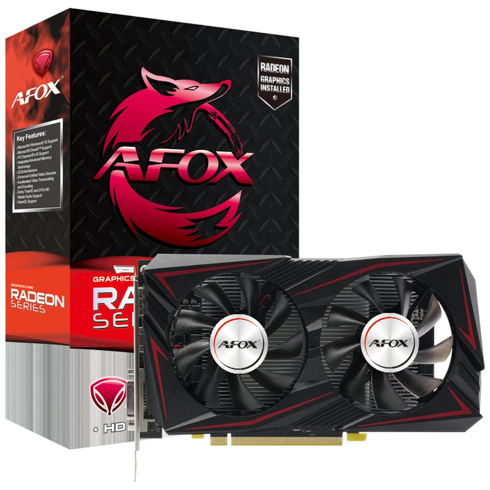 Видеокарта Afox RX560 4GB GDDR5 128bit DVI DP HDMI 2FAN RTL