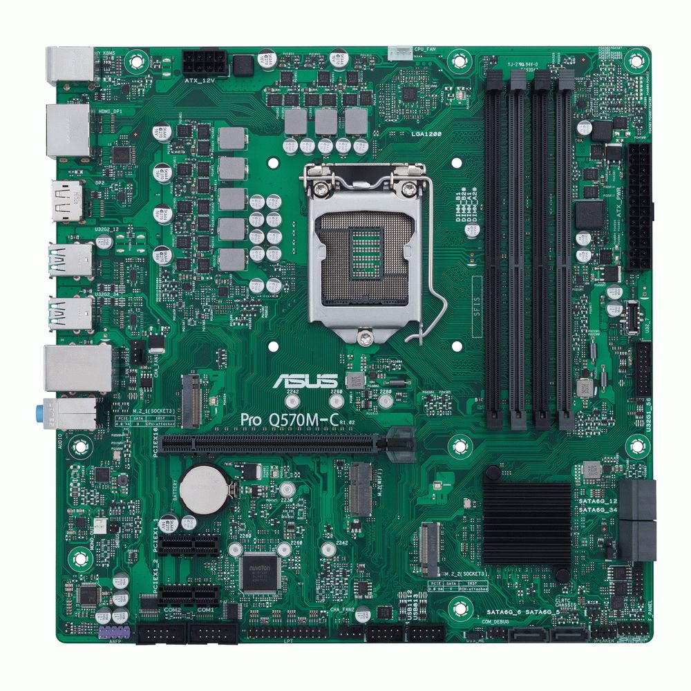 Материнская плата ASUS Bad Pack PRO Q570M-C/CSM LGA1200 mATX 4xDDR4 PCIEx16 2xPCIEx1 2xM.2 DP HDMI GLAN (165248) bp