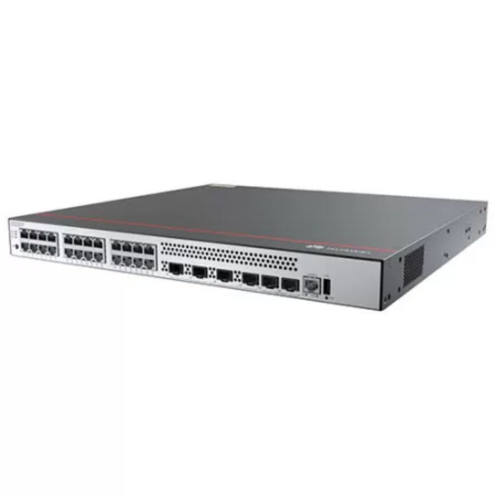 Коммутатор Huawei S5735-S24T4XE-V2  (24*10/100/1000BASE-T ports, 4*10GE SFP+ ports, 2*12GE stack ports, 3x600W AC Power Module, L-MLIC-S57S, MOUTEARB01, EETSI1U01)