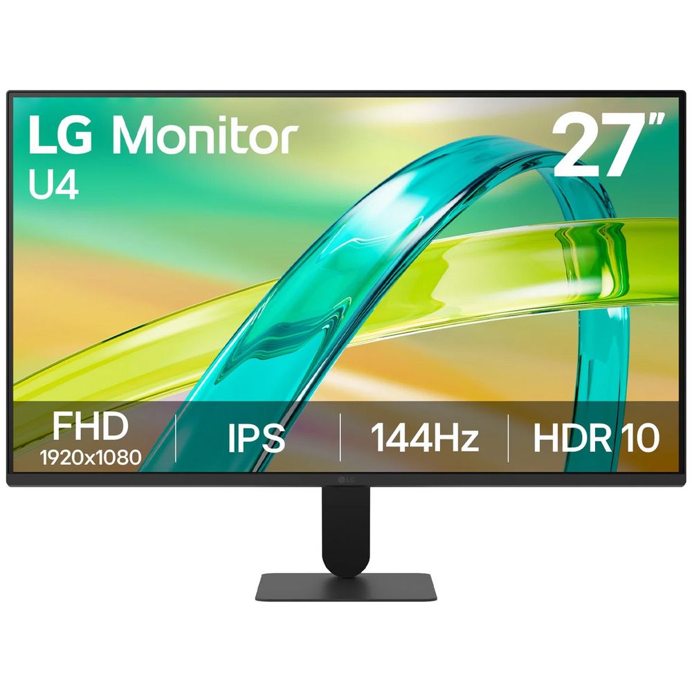 Монитор 27" LG 27U411B-B  IPS, 1920x1080, 144Hz, 5ms, 250сd/m, 1500:1, HDR10 | VGA, HDMI(2.0) | ExPSU, Vesa 100, Black