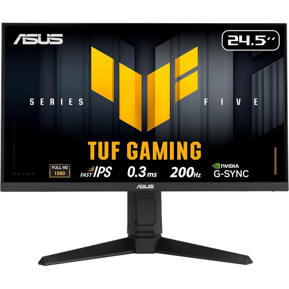 Монитор 24.5" ASUS VG259QL5A   Fast IPS, 1920x1080, 200Hz, 1ms, 300сd/m, 1000:1, HDR10 | 2xHDMI(2.0), DP(1.4) | HAS, Pivot, Swivel, InPSU, Speakers, Vesa 100, Black
