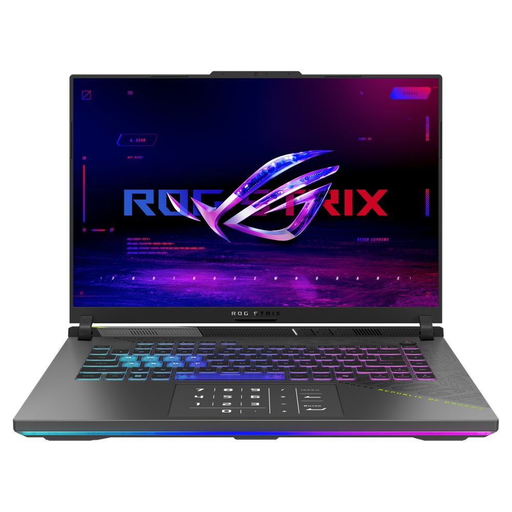 Ноутбук ASUS ROG Strix G16 G614PM-TS243 AMD Ryzen 9 8940HX/16Gb (1*16 D5)/SSD512Gb/RTX5060 8Gb (115W)/16"/IPS/WQXGA/2560x1600/300Hz/NoOS/RJ-45/Volt Green/2.50kg