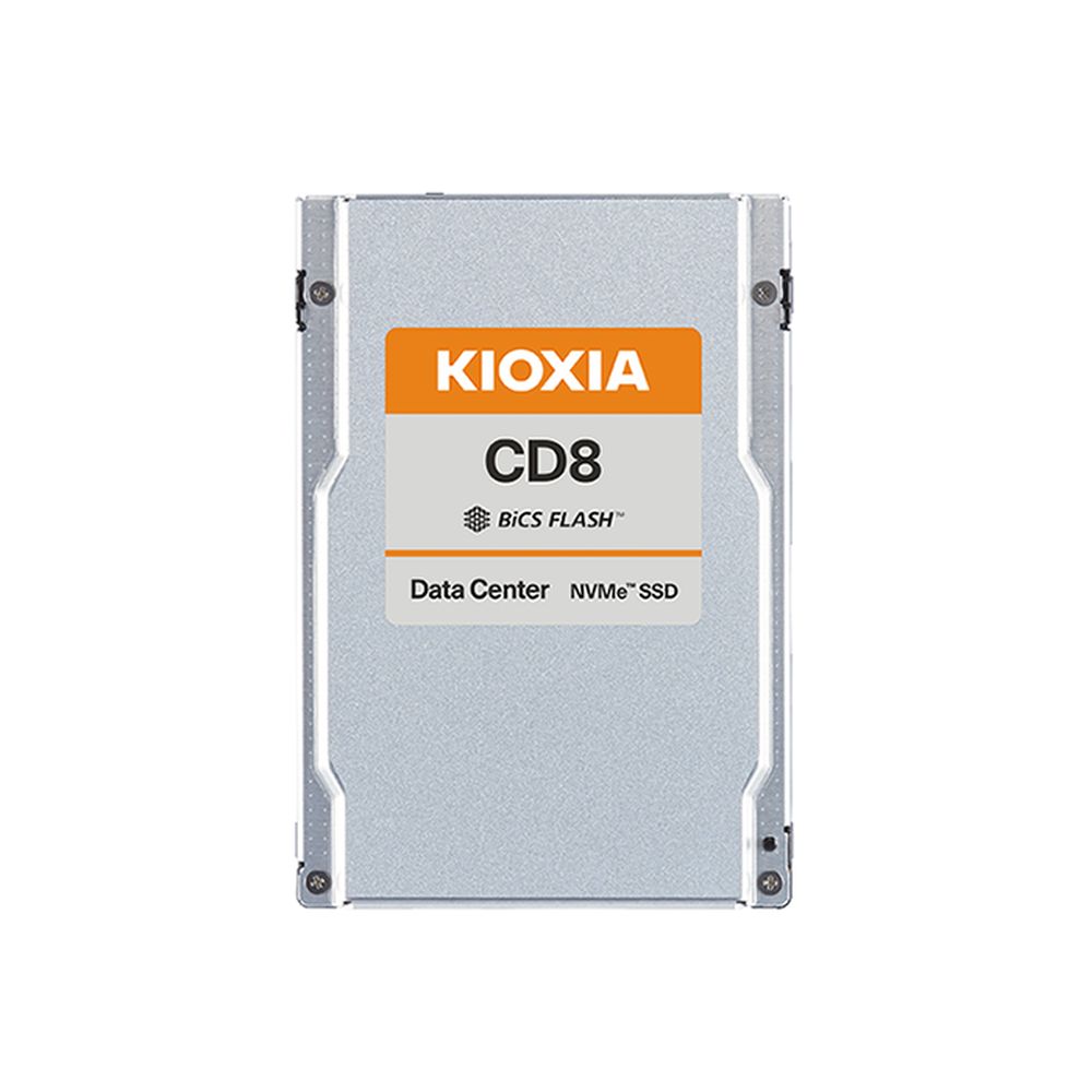 Твердотельный накопитель SSD KIOXIA Enterprise SSD KCD81VUG3T20  3D TLC NAND, PCIe 4.0 NVMe (x4), W/R 7200/3800, 3 DWPD, MTBF 2.5