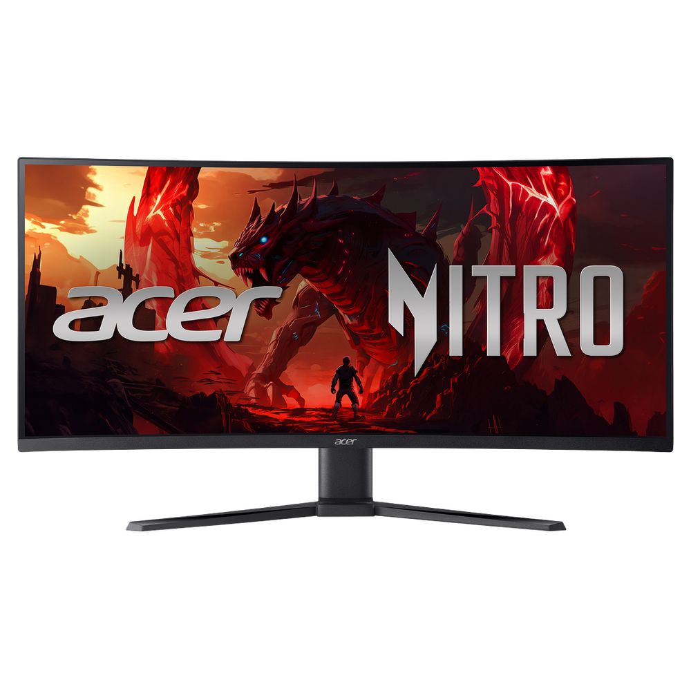 Монитор 34" ACER Nitro XZ340CURX2bmiipphx Black (VA, изогнутый, 3440x1440, 200Hz, 1 ms, 178°/178°, 350 cd/m, 3000:1, +2xHDMI 2.1, +2DisplayPort 1.4, +MM, 5Wx2 , hadj 100)