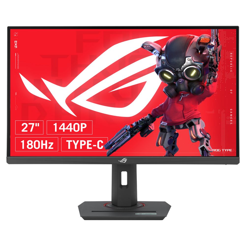Монитор 27" ASUS XG27ACMS   Fast IPS, 2560x1440, 320Hz, 1ms, 350сd/m, 1000:1, HDR10 | HDMI(2.1), DP(1.4), Type-C(PD-15W) | HAS, Pivot, Swivel, InPSU, Vesa 100, Black