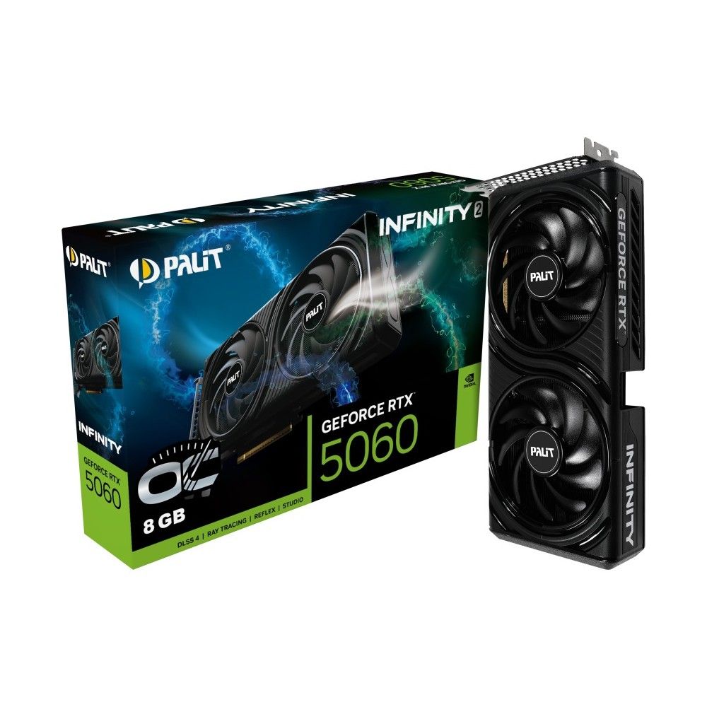Видеокарта Palit RTX5060 INFINITY 2 OC 8GB GDDR7 128bit 3xDP HDMI 2FAN RTL