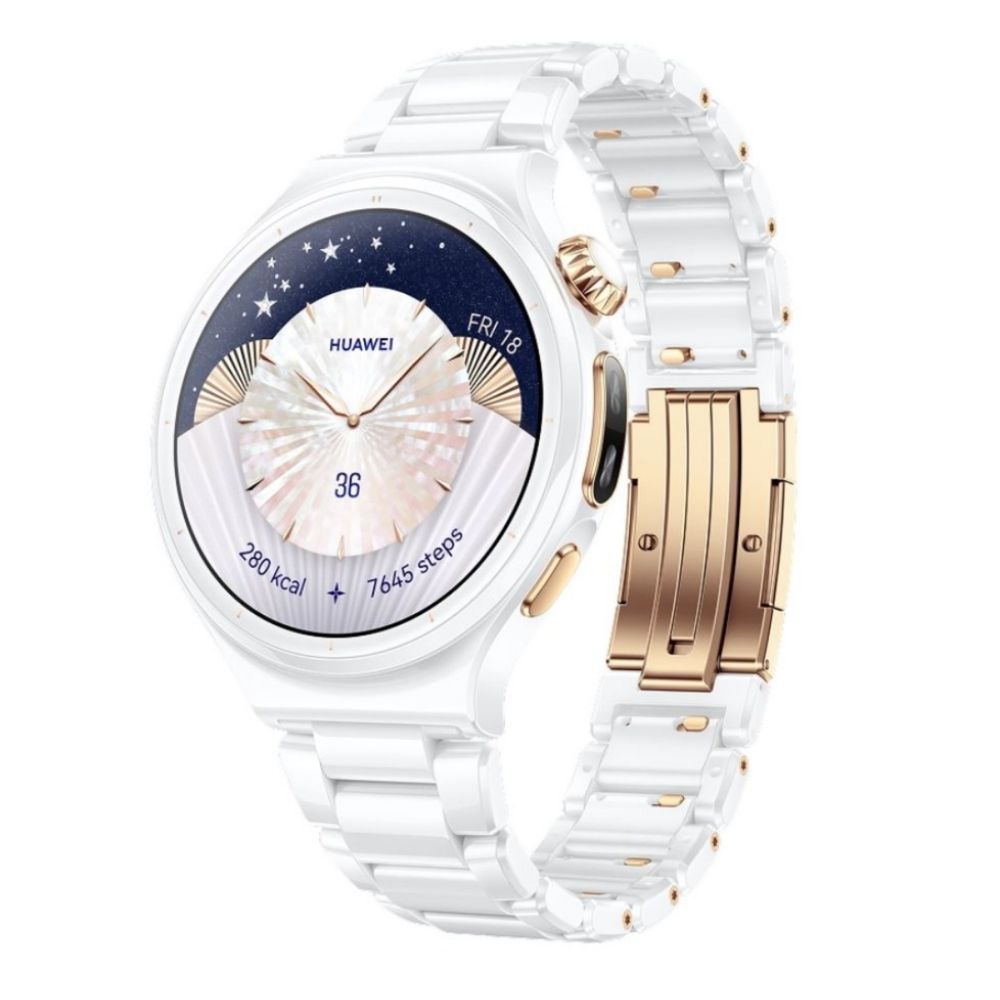 Смарт-часы Huawei Watch 6 PRO, 1.38", керамический белый (55020KDA)