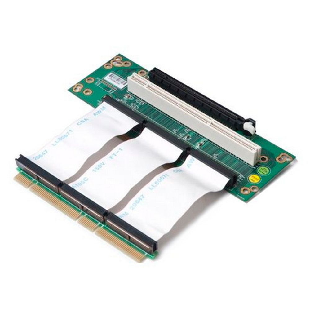 Raiser card Chenbro Riser card, 2U, 2-Slot, PCI-e 16x 1slot & 64bit PCI-X,Cable Link 100mm (80H09323201B0)