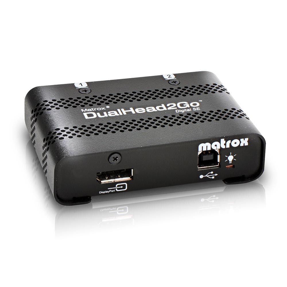 Видеокарта Matrox D2G-DP2D-MIF  Dualhead2Go ME.  Dual digital (DVI-D) display support Digital ME