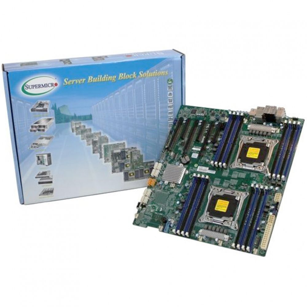 Материнская плата SuperMicro MBD-X10DAX-O, RTL E-ATX 16x 288-pin DDR4 DIMM slots Up to 2TB† ECC 3DS LRDIMM, 1TB ECC RDIMM 10x SATA3 ports 6x USB 3.0 ports 5x USB 2.0 ports 3 PCI-E 3.0 x16 2 PCI-E 3.0 x8 1 PCI-E 2.0 x4