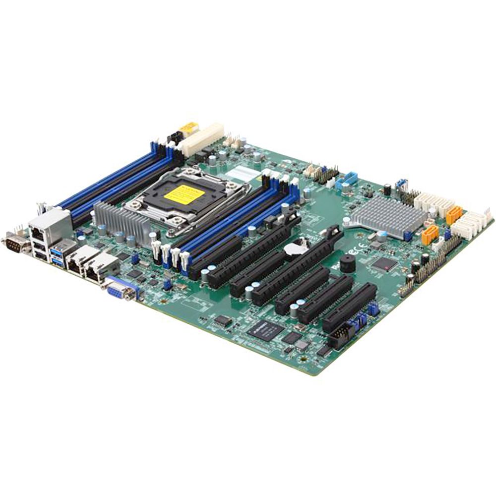 Материнская плата SuperMicro MBD-X10SRL-F-O ATX, 1xLGA2011 (up to 145W TDP), iC612, 8xDDR4, 10xSATA, 2x1GbE, IPMI, 4x PCIEx8, 3x PCIEx4, 2xSDOM, 4x USB3.0, 8x USB2.0, (156115)