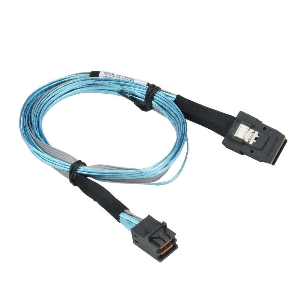 Кабель SuperMicro CBL-SAST-0507-01 Internal Mini-SAS to Mini-SAS HD w/ SB, 80 см.