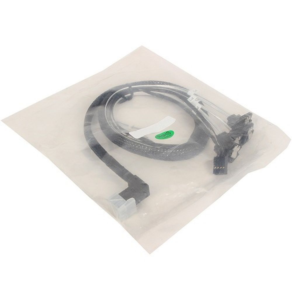 Кабель ACD-RA8643-RASATASB-08M (6705171), Internal SFF8643(угловой) -to- 4*SATA(угловой)+SB ( HDmSAS RightAngle -to- 4*SATA RightAngle +SideBand ) 75cm (аналог 2279900-R)