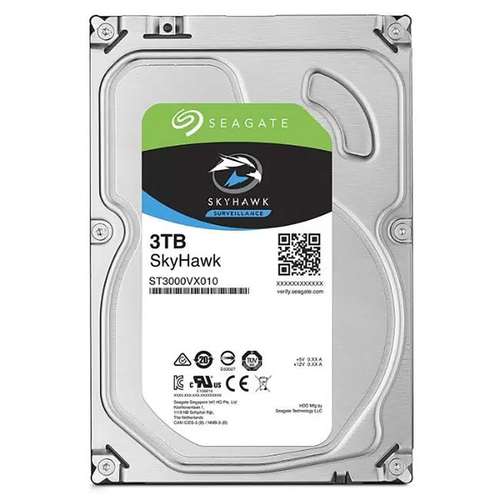 Жесткий диск Seagate SkyHawk Surveillance ST3000VX010 3TB 3.5" SATA 6Gb/s, 5900rpm, 64MB, 24x7, Bulk