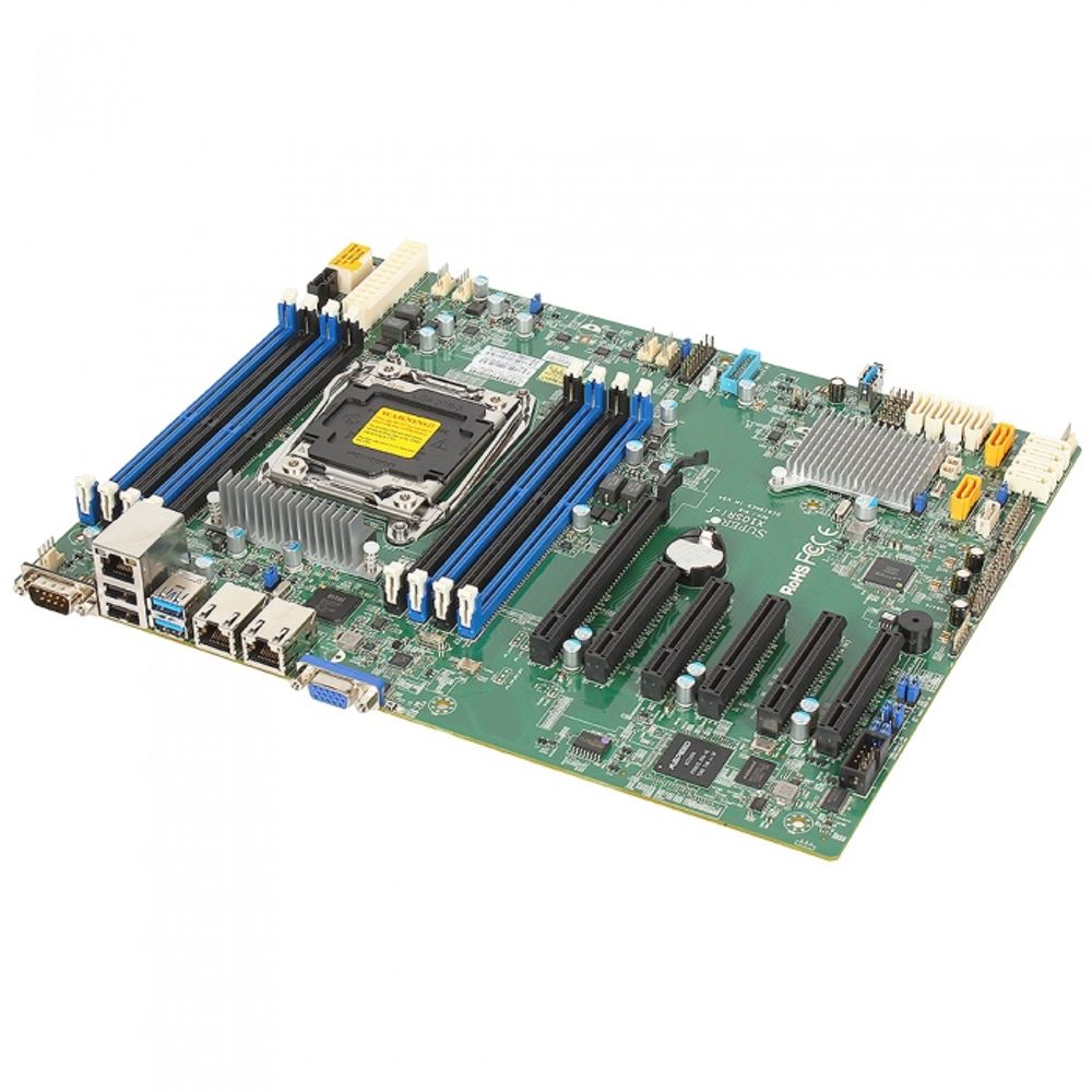 Материнская плата SuperMicro MBD-X10SRi-F-B OEM {10} ATX LGA 2011 8x 288-pin DDR4 DIMM slots Up to 1TB ECC 3DS LRDIMM Up to 512GB ECC LRDIMM Up to 256GB ECC RDIMM 10x SATA3 (6Gbps) ports 4x USB 3.0 ports 8x USB 2.0 ports 1x VGA port