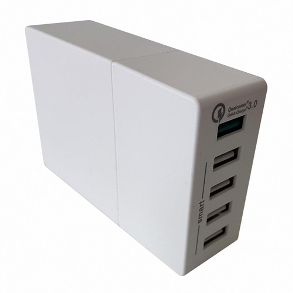 Зарядное устройство ACD СЗУ (ACD-Q525-X3W) 52Вт, 5xUSB 1QC+4Smart, 3.6;12В, 3А RTL {72}