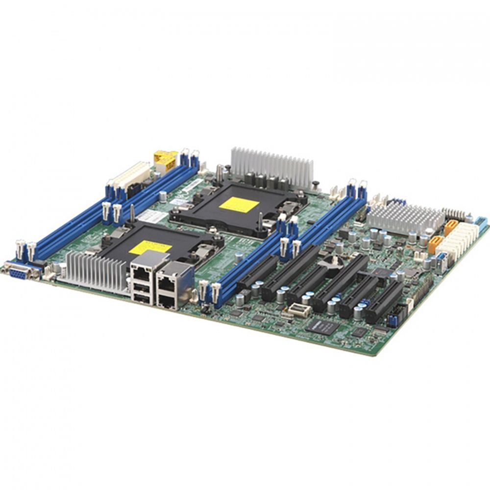 Материнcкая плата SuperMicro MBD-X11DPL-I-O ATX LGA 3647 Up to 512GB Registered ECC RDIMM 10xSATA3 4xUSB2.0 3xUSB3.0 VGA 2xPCI-E3.0x16 3xPCI-E3.0x8 1xPCI-E3.0x4 ( x8)
