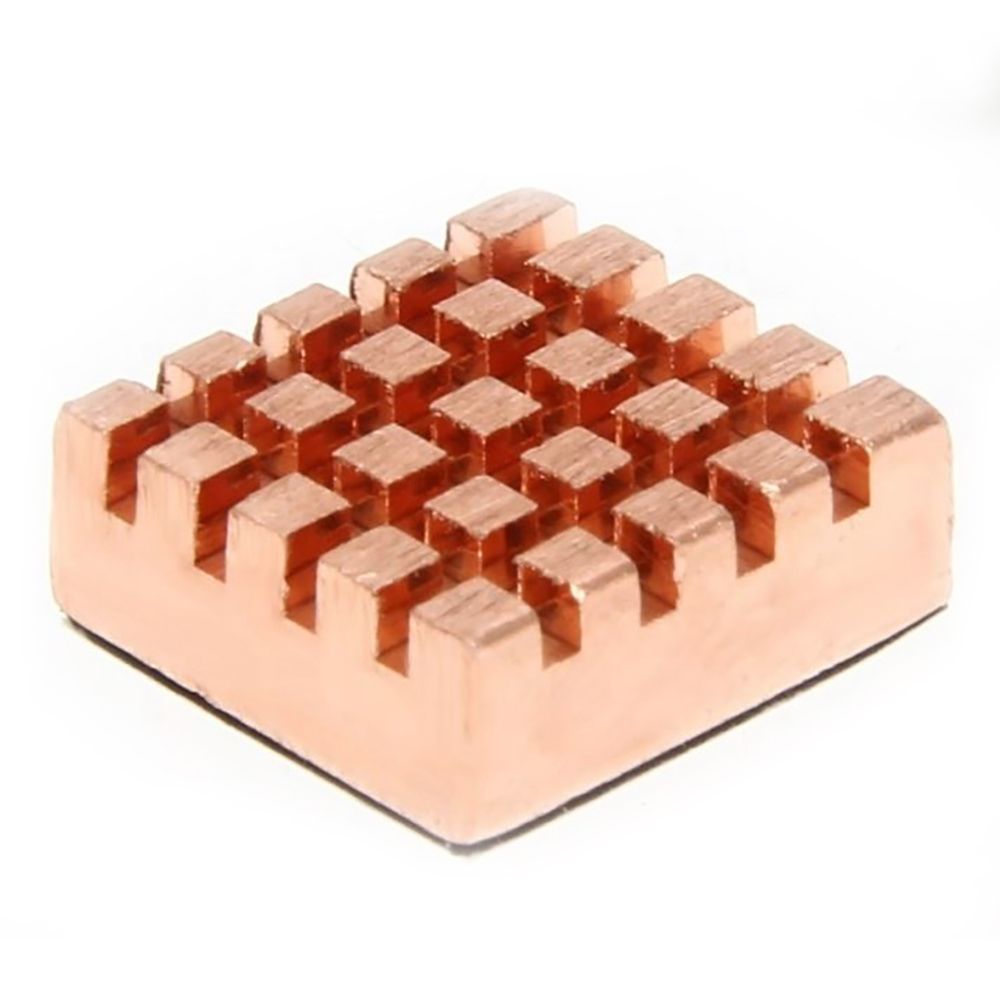 Радиатор медный ACD RA026  Fine Copper Heat Sink (14*12*5.5mm)  for Raspberry Pi3 B, Pi3 B+, Pi4