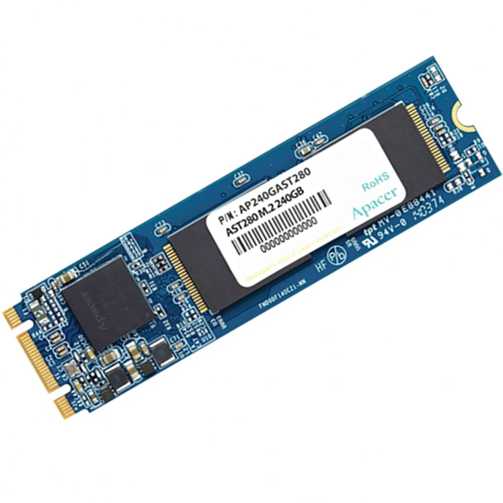 Твердотельный накопитель SSD Apacer AST280 120GB M.2 2280   AP120GAST280-1 Client SATA 6Gb/s, 500/470, MTBF 2M, TLC, Retail (914095)