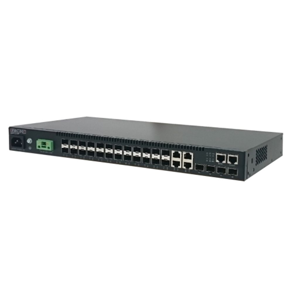 Коммутатор Edge-corE ECS4120-28F Edge-corE 24 x GE SFP+ 4CG + 4 10G SFP+ ports L2+ Switch, w/ DDM for 10G SFP+ only, 1xRJ45 management port, Dual power supply (AC + DC) {4}