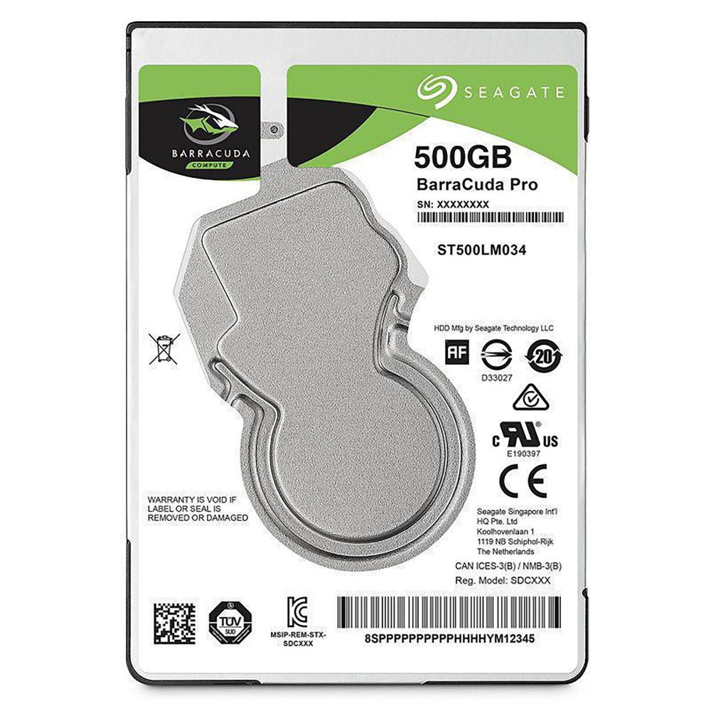 Жесткий диск Seagate BarraCuda Pro ST500LM034 500GB 2.5" SATA 6Gb/s, 7200rpm, 128MB, Bulk {50}