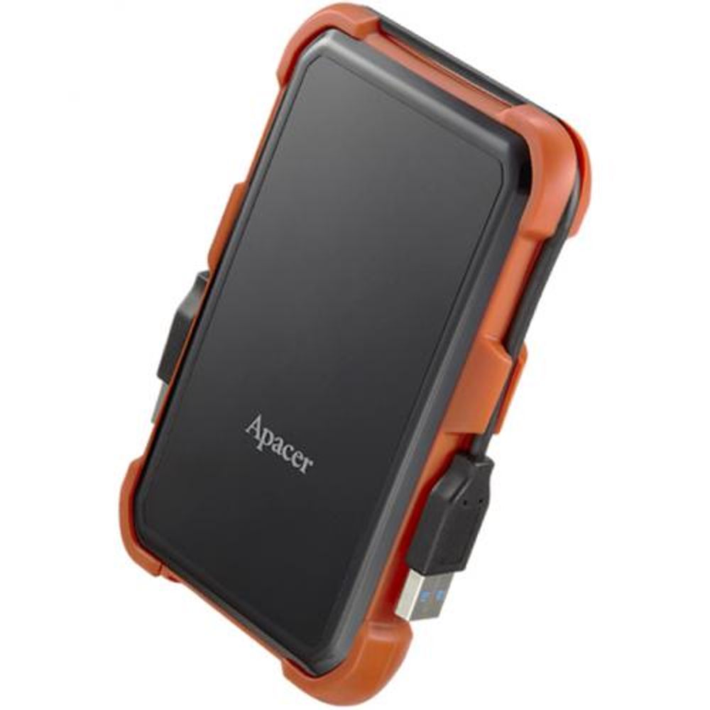Жесткий диск внешний Apacer AC630 AP2TBAC630T-1 2TB 2.5" USB 3.1, IP55, Win/Mac/Linux, Military Grade, Black/Orange, Retail (914958)
