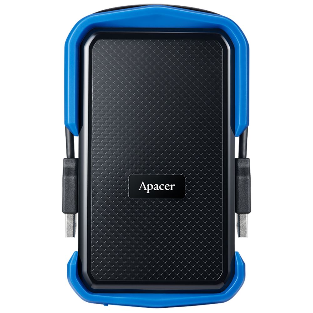 Жесткий диск внешний Apacer AC631AP1TBAC631U-1 1TB 2.5" USB 3.1, IP55, Win/Mac/Linux, Military Grade, Black/Blue, Retail {20} (915306)