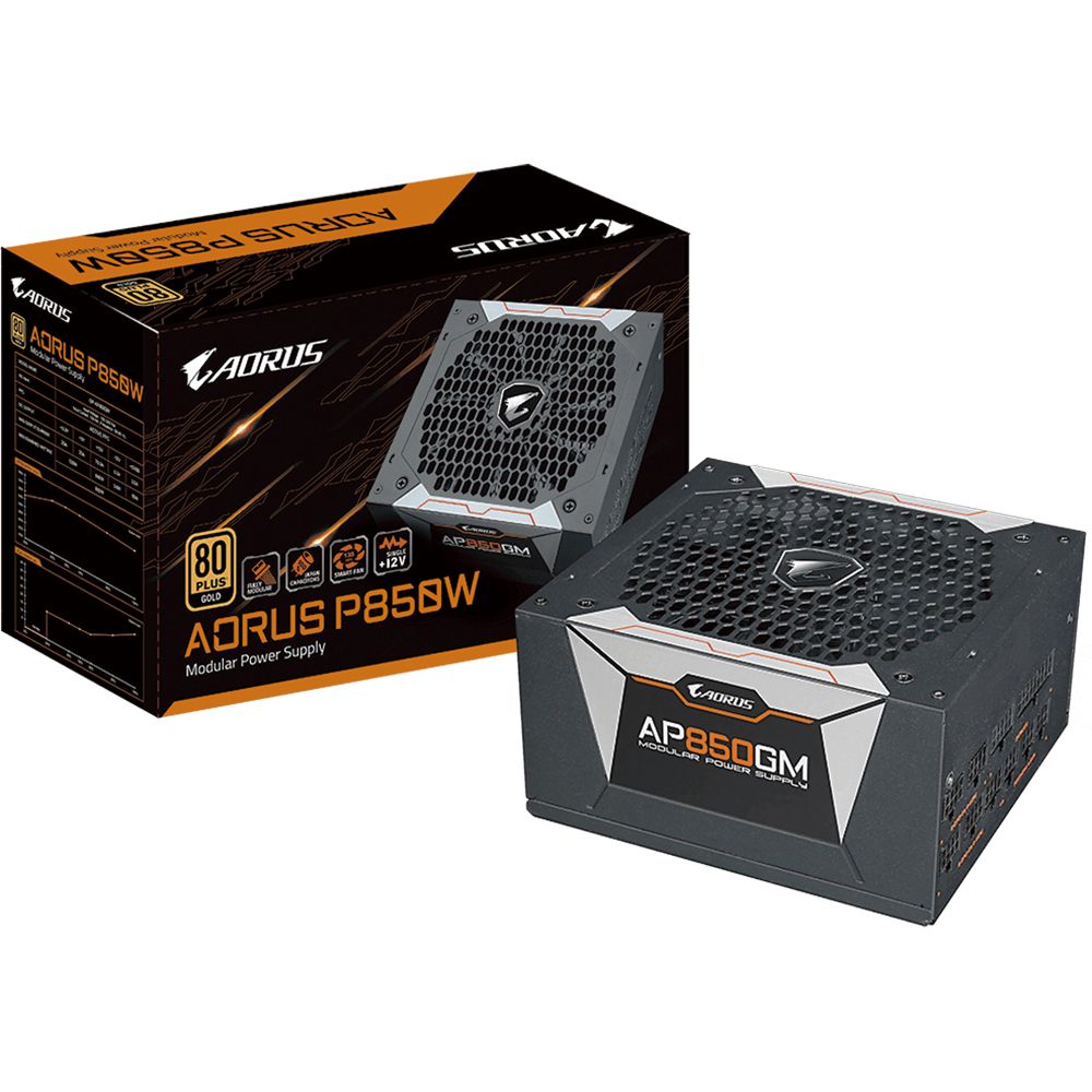 Блок питания Gigabyte P850GM GP-AP850GM 850W,  80Plus, Gold, Полностью модульный RTL {5} (550912)