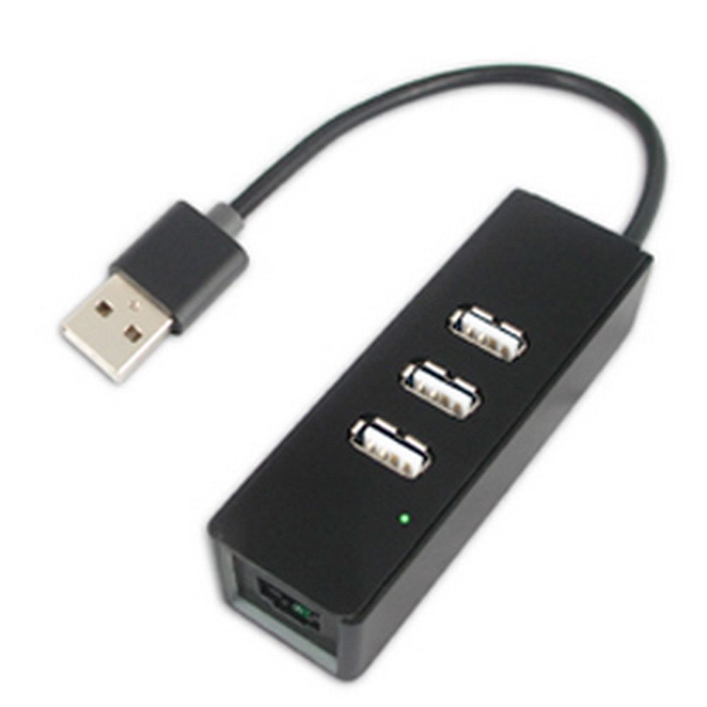 Аксессуары Speed Dragon USB 2.0 HUB на 3 порта + 1xRJ45 (FG-UU201B/1AB-BU01) OEM {50}