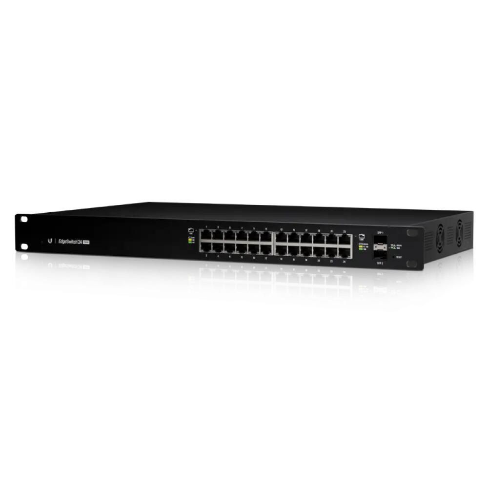 Коммутатор Ubiquiti EdgeSwitch 24-500W |ES-24-500W| Ubiquiti коммутатор 24x GLAN, 2x SFP, раздача питания 24/48В на |ES-24-500W| всех портах, суммарная мощность 500W