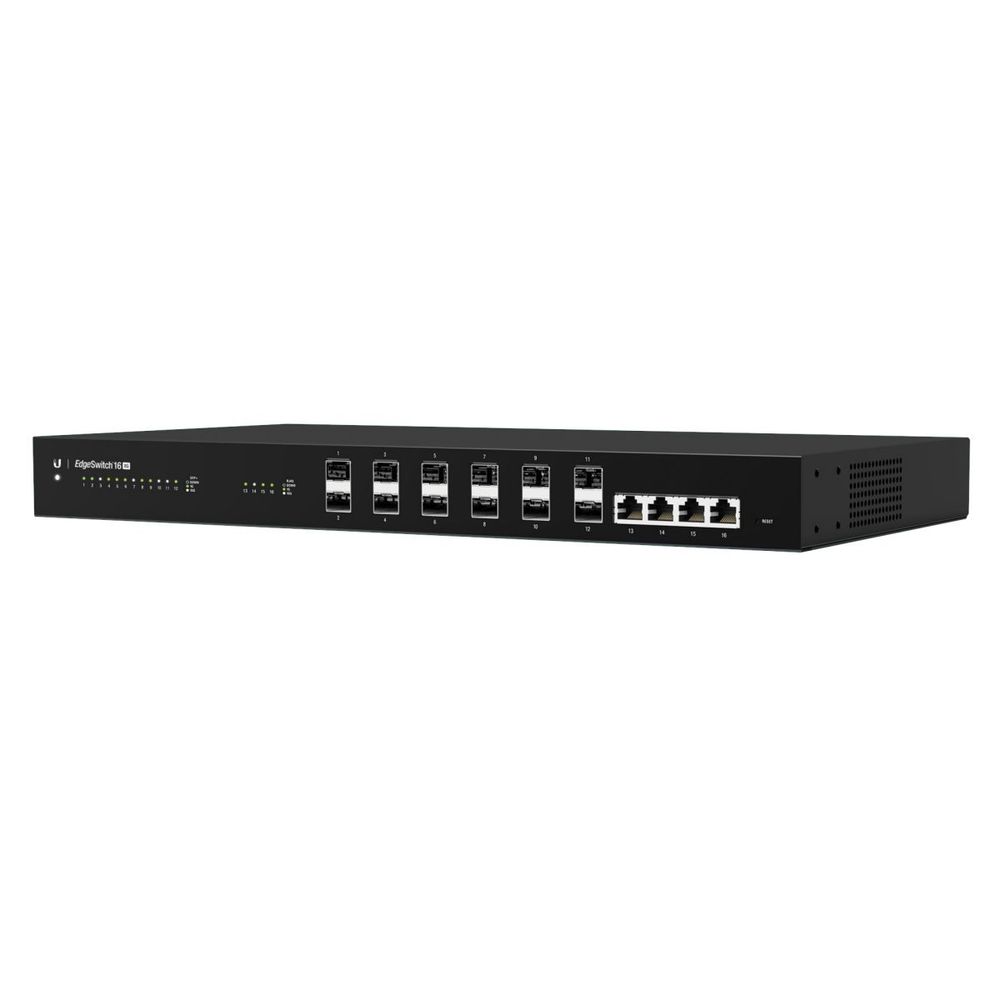 Коммутатор Ubiquiti EdgeSwitch 16 XG |ES-16-XG| Ubiquiti коммутатор управляемый 12xSFP+Ports, 4xRJ45 10GBASE-T, 1 |ES-16-XG| последовательный консольный порт (024535)