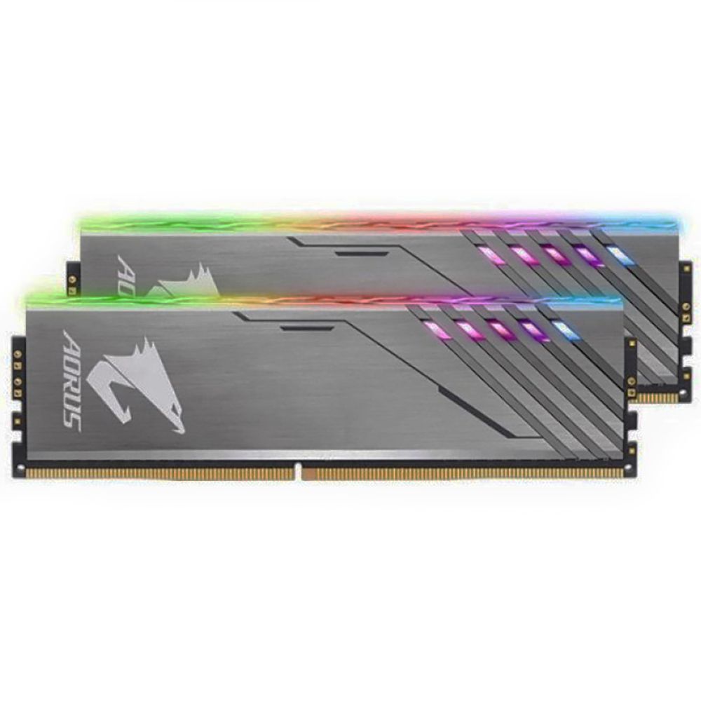 Модуль памяти Gigabyte Aorus RGB Silver Gaming Memory GP-AR32C16S8K2HU416R 16GB DDR4 3200 DIMM 2 pack Non-ECC, CL16, 1.35V, Kit (2x8GB), RTL {20} (804855)
