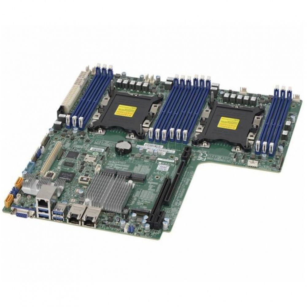 Материнская плата SuperMicro MBD-X11DDW-NT-B Proprietary WIO (12.3" x 13.4" LGA 3647 Up to 1.5TB 3DS ECC RDIMM ntel® C622 controller for 14 SATA3 6 USB 3.0 ports (4 rear + 2 headers) Type A 1 VGA port (264599), incl. 1* CBL-SAST-0388L-02, without IO Shield