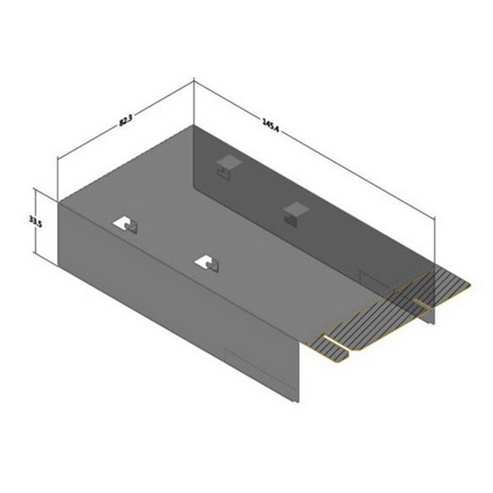 Аксессуары SuperMicro MCP-310-19019-0B DP X11DDW Mylar air shroud