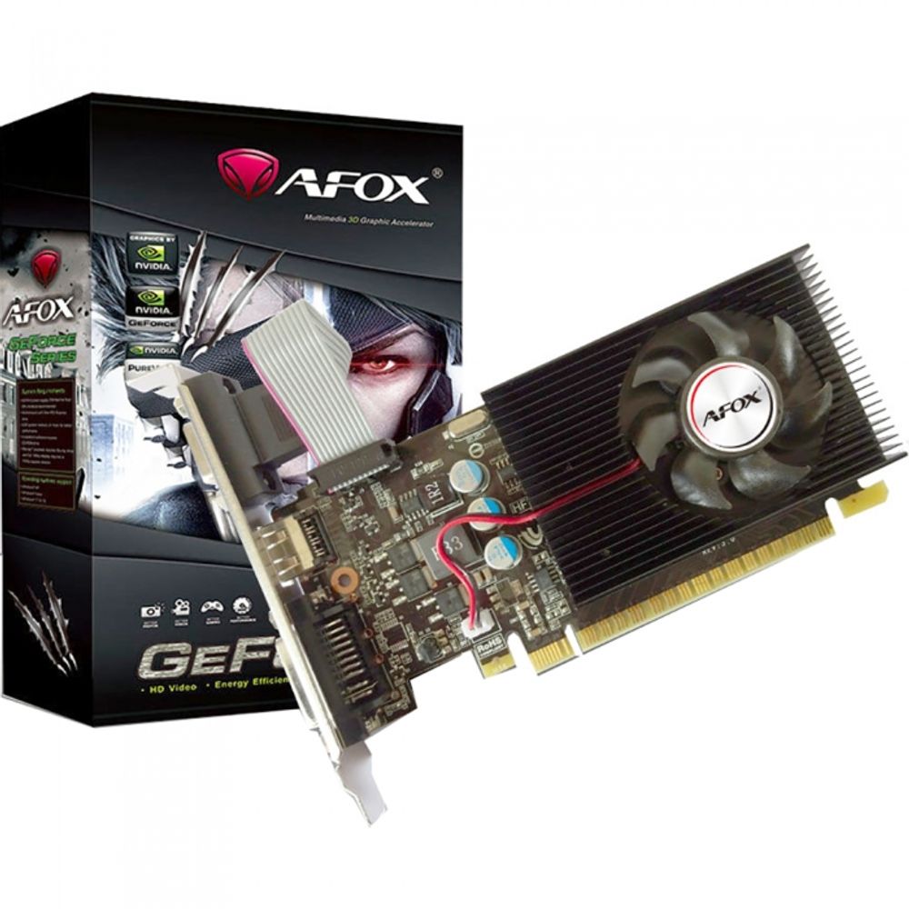 Видеокарта Afox GT220 1GB DDR3 128bit DVI HDMI 1FAN LP RTL