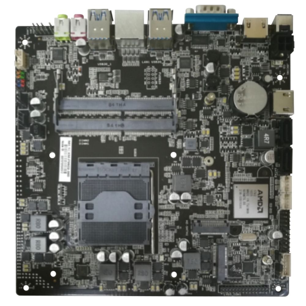 Материнская плата JWIPC JWA320I AM4, AMD A320, 2*SO-DDR4,1*M.2(2230),1*M.2(2242/2280),HDMI,COM,USB3.0, 2*SATA3.0, LVDS(30Pin 2.0mm), Thin Mini-ITX OEM
